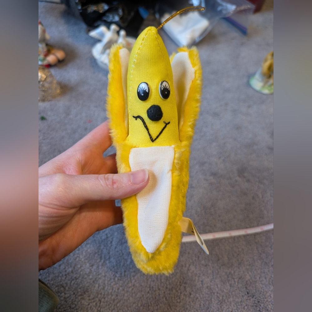 Vintage Nanco Peeling Banana Plush